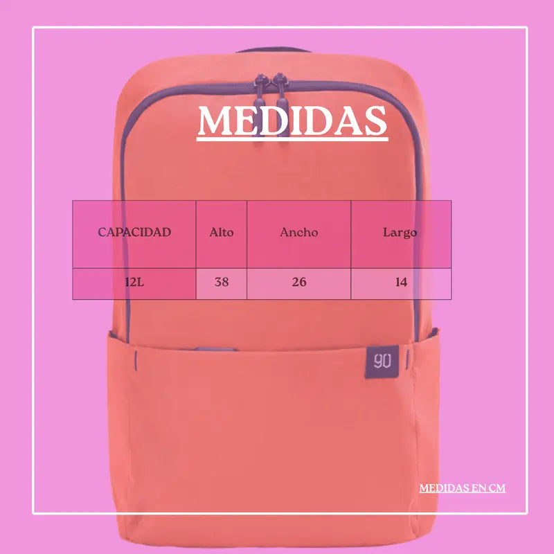 Mochila Casual de Mano 12" Estilo Minimalista y Funcionalidad Tamaño Compacto Resistente y Duradera Perfecta para Uso Diario