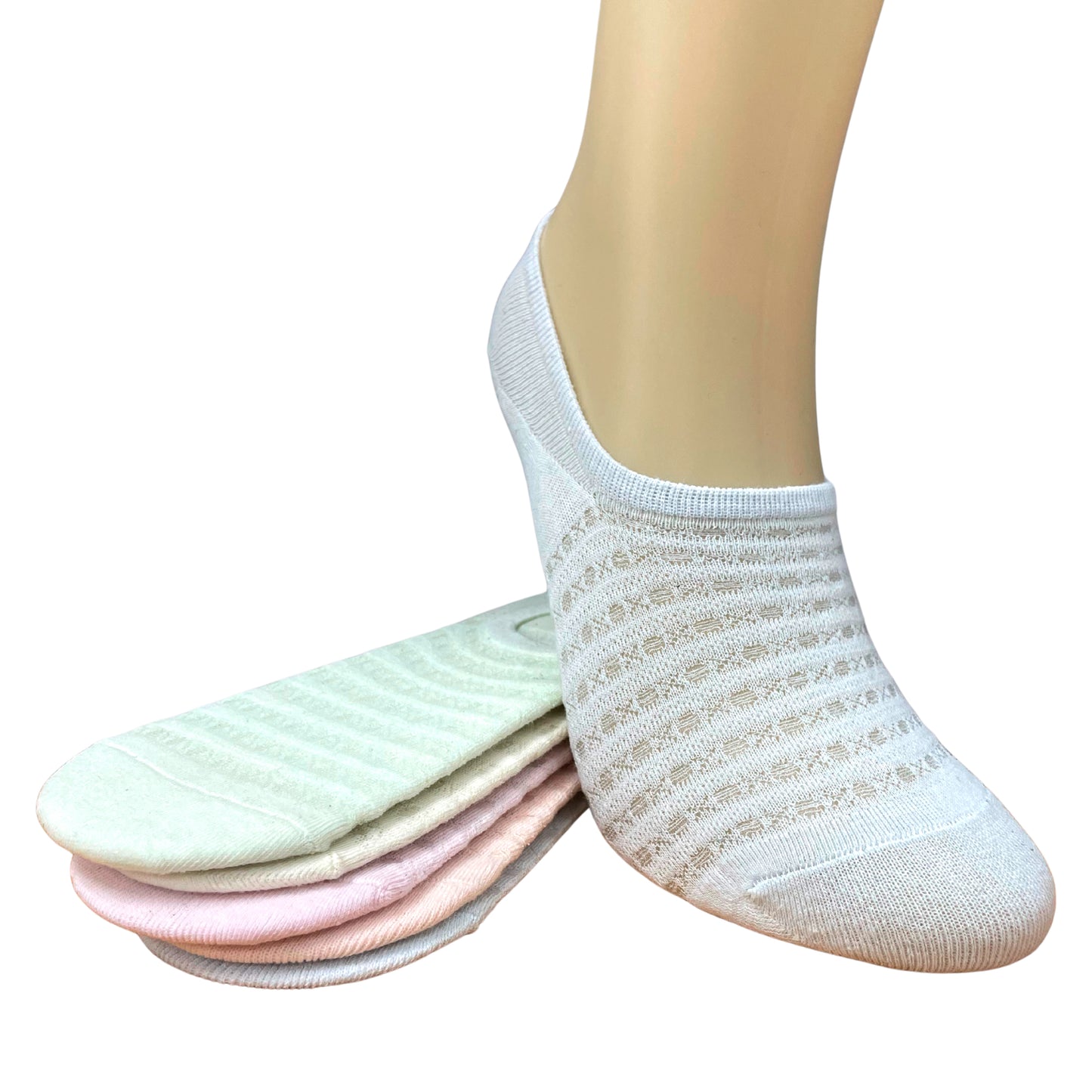 Paquete de 10 A 200 pares de calcetines invisibles para dama | suaves cómodos delgados | Ye Store