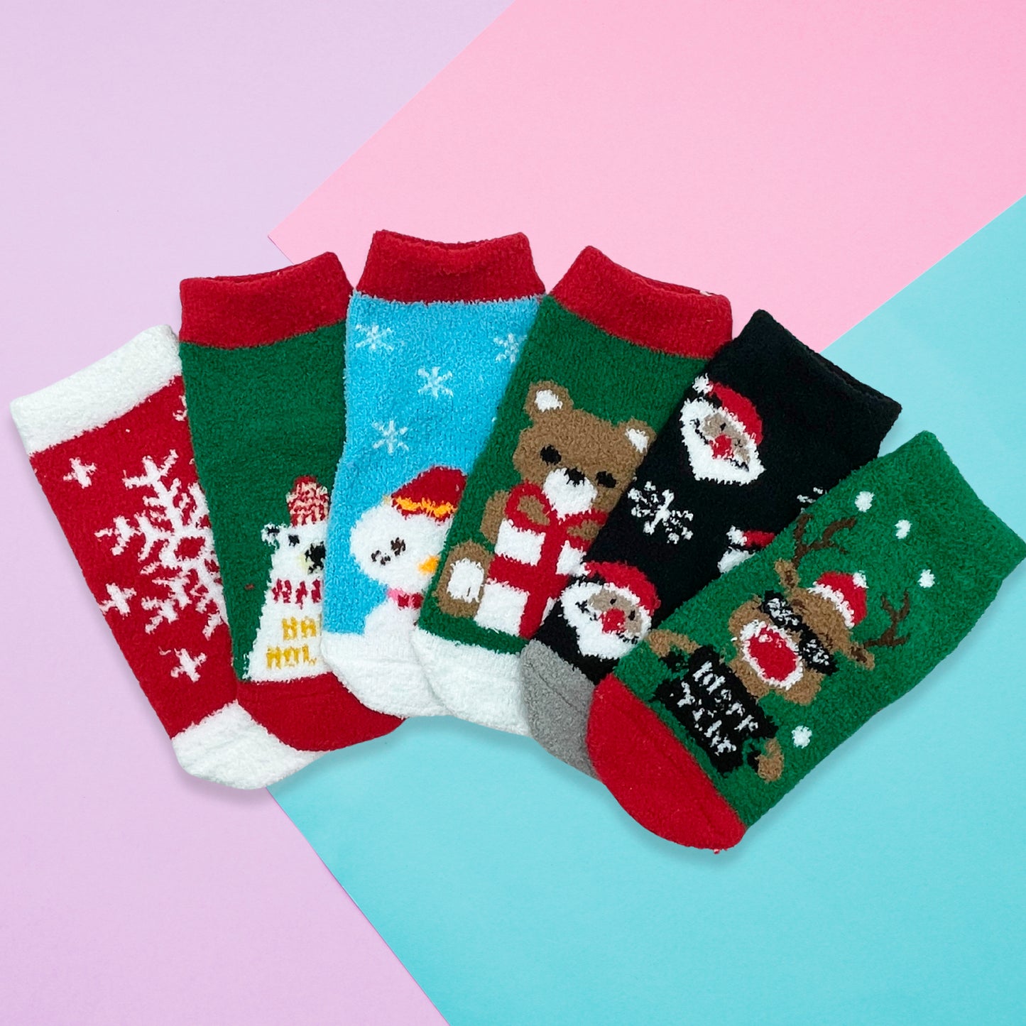 Bulto de 600 Pares de calcetines Para Niñas o Niños Afelpados Navideños Calientitos Suaves Cómodos Ye Store (Copia)