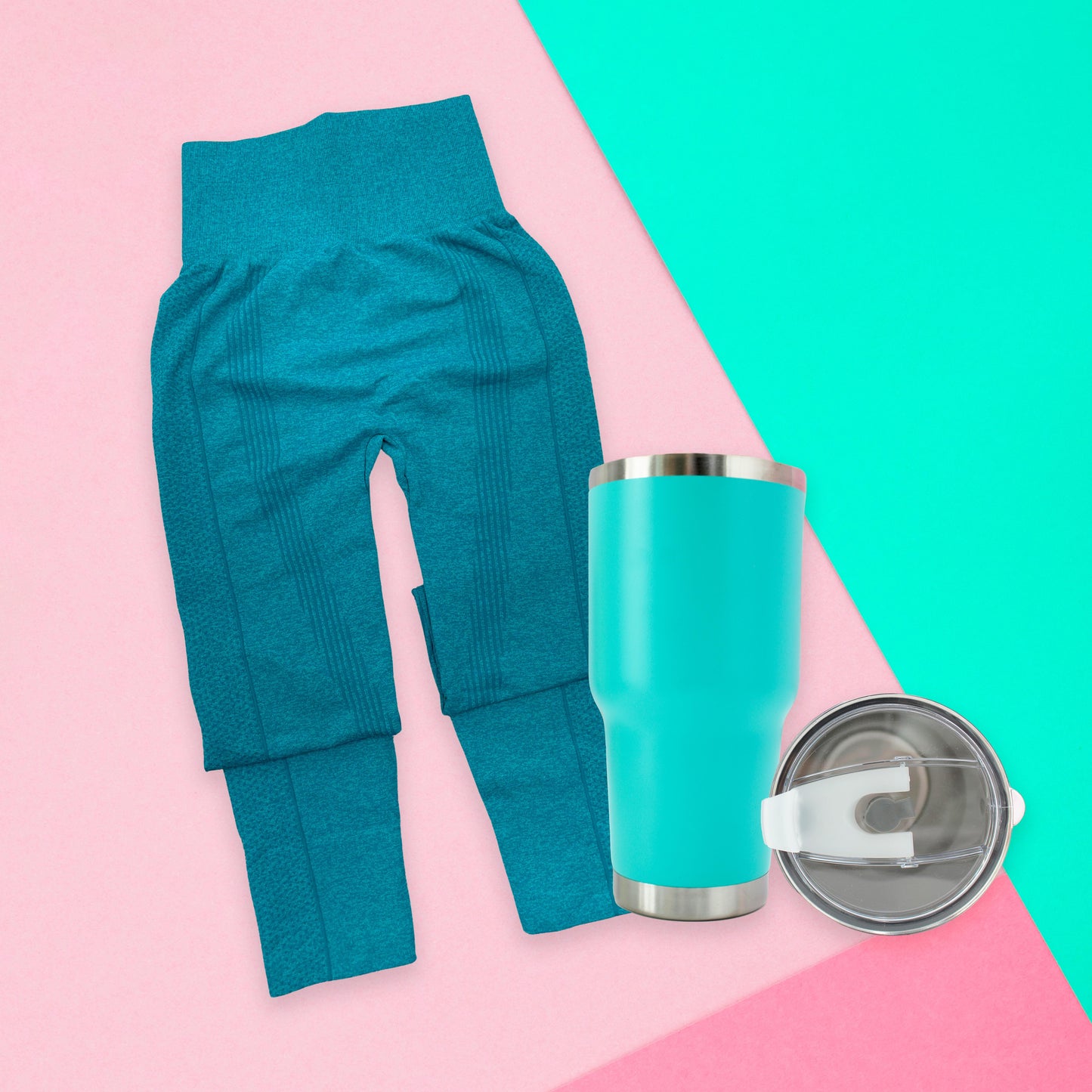 Kit 2 piezas: 1 Legging largo deportivo + 1 Termo Para Dama Ye Store