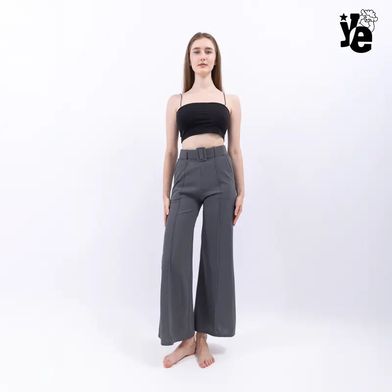 Pantalón de Vestir Casual Acampanado para Mujer Diseño Cómodo y Moderno Ajuste Favorecedor Ye Store