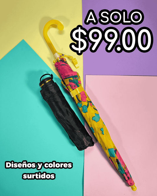 Set de Sombrillas Paraguas Diseños Surtidos Kit 2 Piezas Ye Store