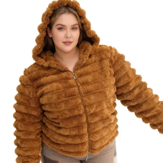 Chamarra de Peluche Para Dama 1 Pieza