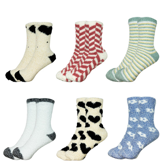 Calceta Afelpada De Invierno Para Dama Paquete 12 Pares Docena Confección Suave Talla Única Calidad Acogedora Estilo Versátil Ye Store