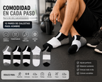 Calcetas Hombre Tobilleras Deportivas 12 Pares Suaves Transpirables Cómodas Diseño Mix Casual Running Gym Algodón YE STORE HC-55