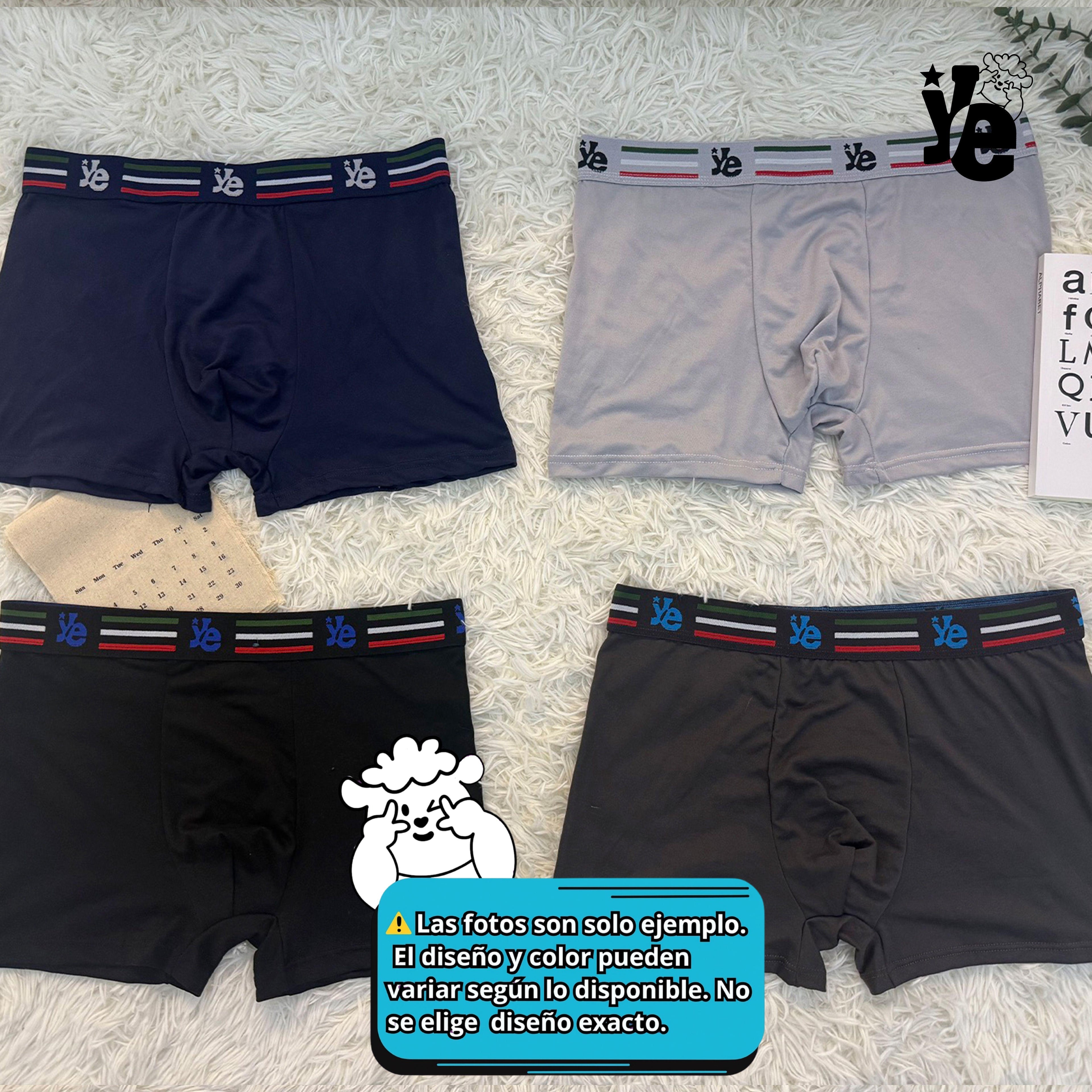 Bóxer Mayoreo para Caballero Ropa Interior Hombre Cómodo Ligero Transpirable y Funcional Ye Store