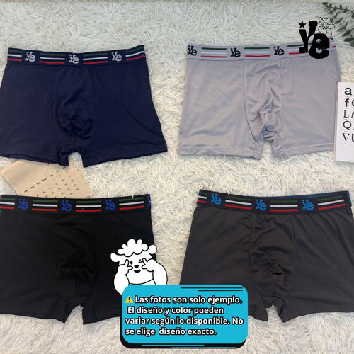 Bóxer Mayoreo para Caballero Ropa Interior Hombre Cómodo Ligero Transpirable y Funcional Ye Store