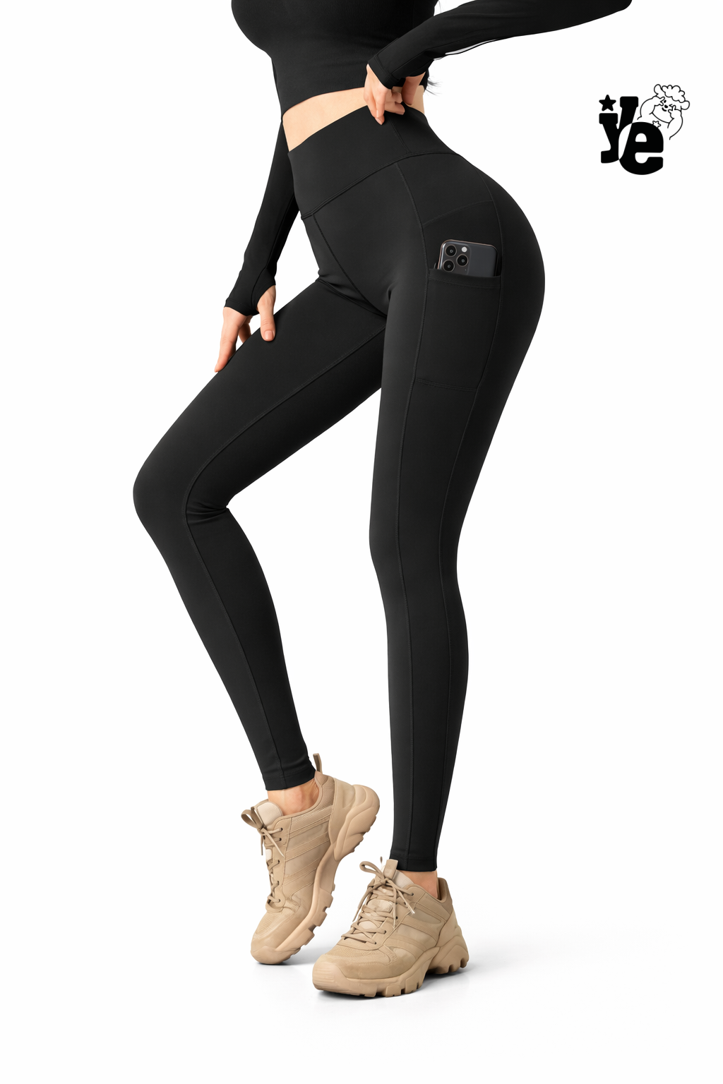 Leggings Deportivos Mujer Ultra Delgados Cintura Alta Bolsillo Push Up Yoga Gym Running 12 Colores MK-71 YESTORE