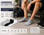 Calcetas Tobilleras Hombre 12 Pares Suaves Cómodas Transpirables Deportivas Algodón Diseño Mix Casual Running Gym Diario YE STORE MC-33