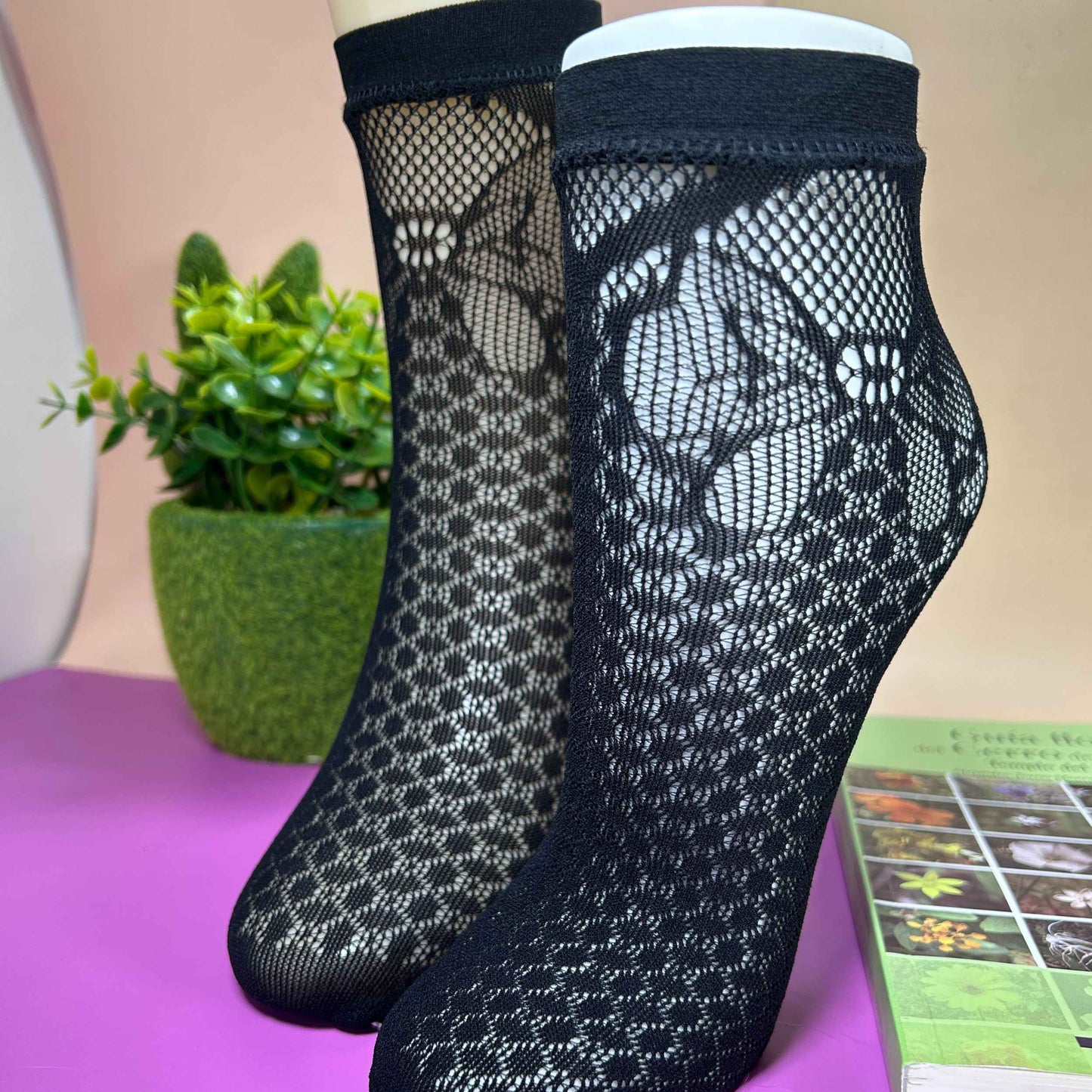 Calcetines De Medio Caño Con Jacquard Para Adultos Menudeo