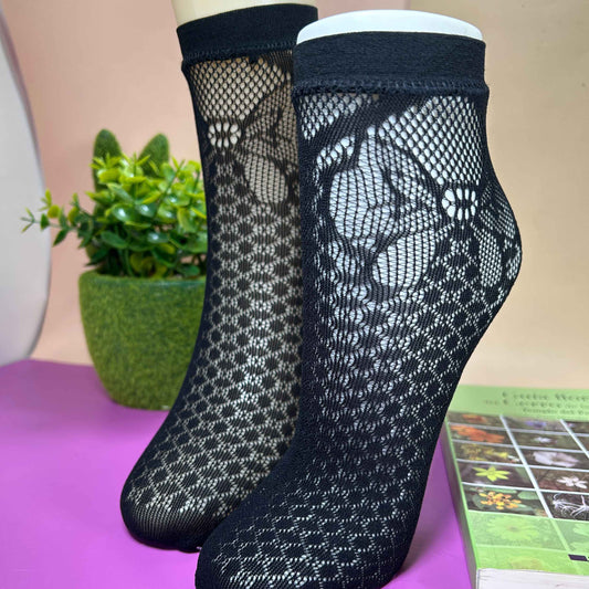 Calcetines De Medio Caño Con Jacquard Para Adultos Menudeo