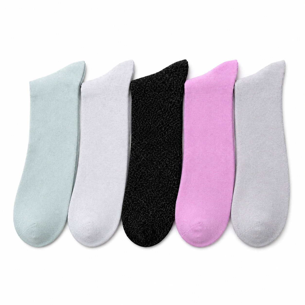 Calcetas 3/4 Dama 10 ParesSuaves Cómodas Transpirables Casual Escolar Deportivas Colores Surtidos Mujer SKU 2966 YE STORE