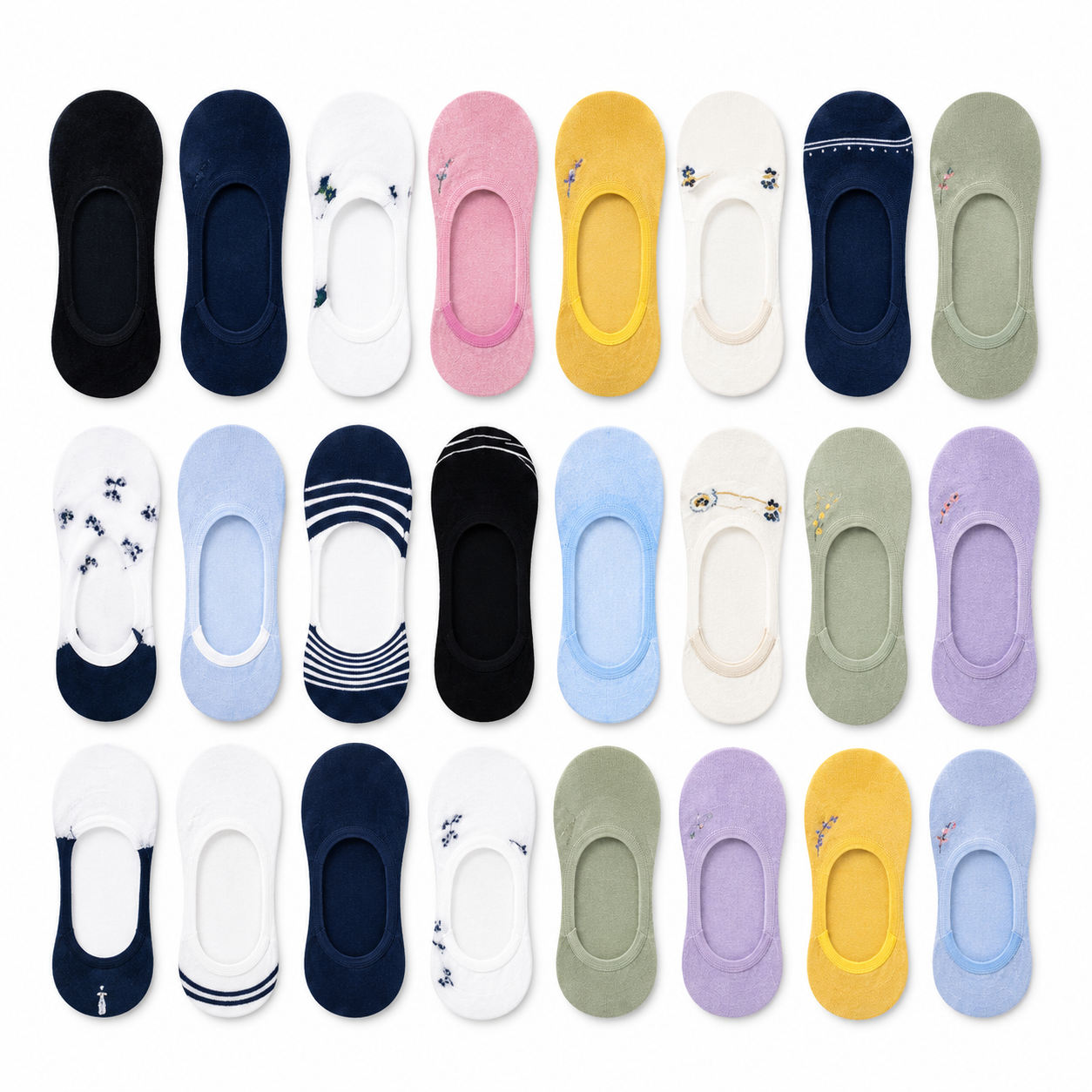 Calcetines Invisibles Dama 10 Pares Antideslizantes Cómodos Transpirables Casual 3230 YE STORE