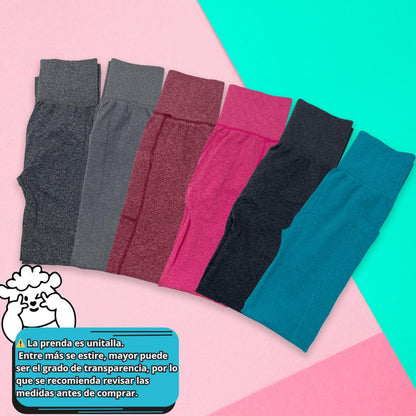 Leggings con Bolsillo Lateral Push Up