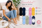 Calcetines Invisibles Dama 10 Pares Antideslizantes Cómodos Transpirables Casual 3230 YE STORE