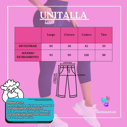 Leggings con Bolsillo Lateral Push Up