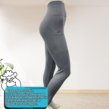 Leggings con Bolsillo Lateral Push Up