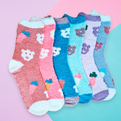 Calceta Afelpada De Invierno Para Dama Bulto de 360 Pares Confección Suave Talla Única Calidad Acogedora Estilo Versátil Diseños Variados Ye Store