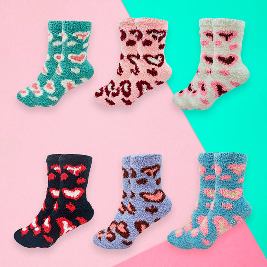Calceta Afelpada De Invierno Para Dama Bulto de 360 Pares Confección Suave Talla Única Calidad Acogedora Estilo Versátil Diseños Variados Ye Store