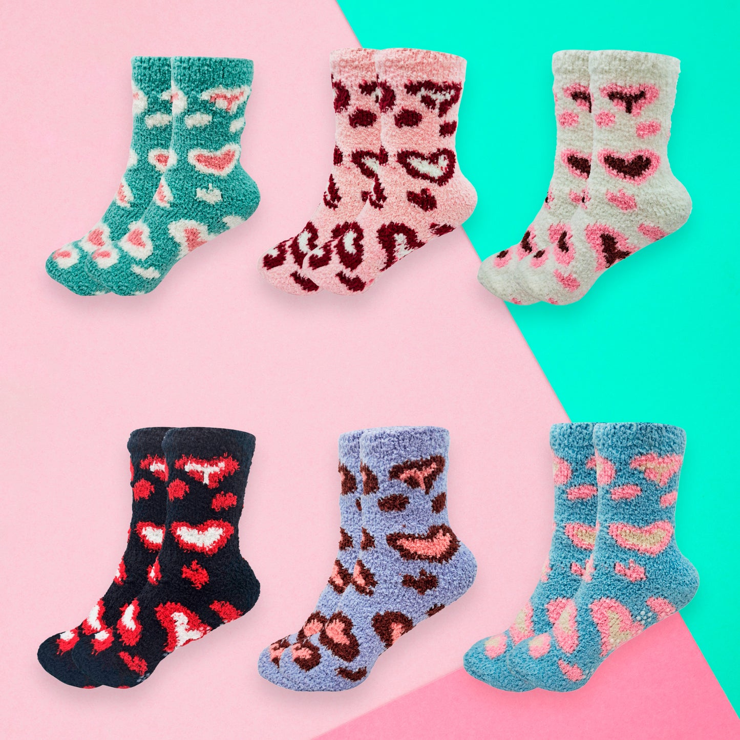 Calceta Afelpada De Invierno Para Dama Bulto de 360 Pares Confección Suave Talla Única Calidad Acogedora Estilo Versátil Diseños Variados Ye Store