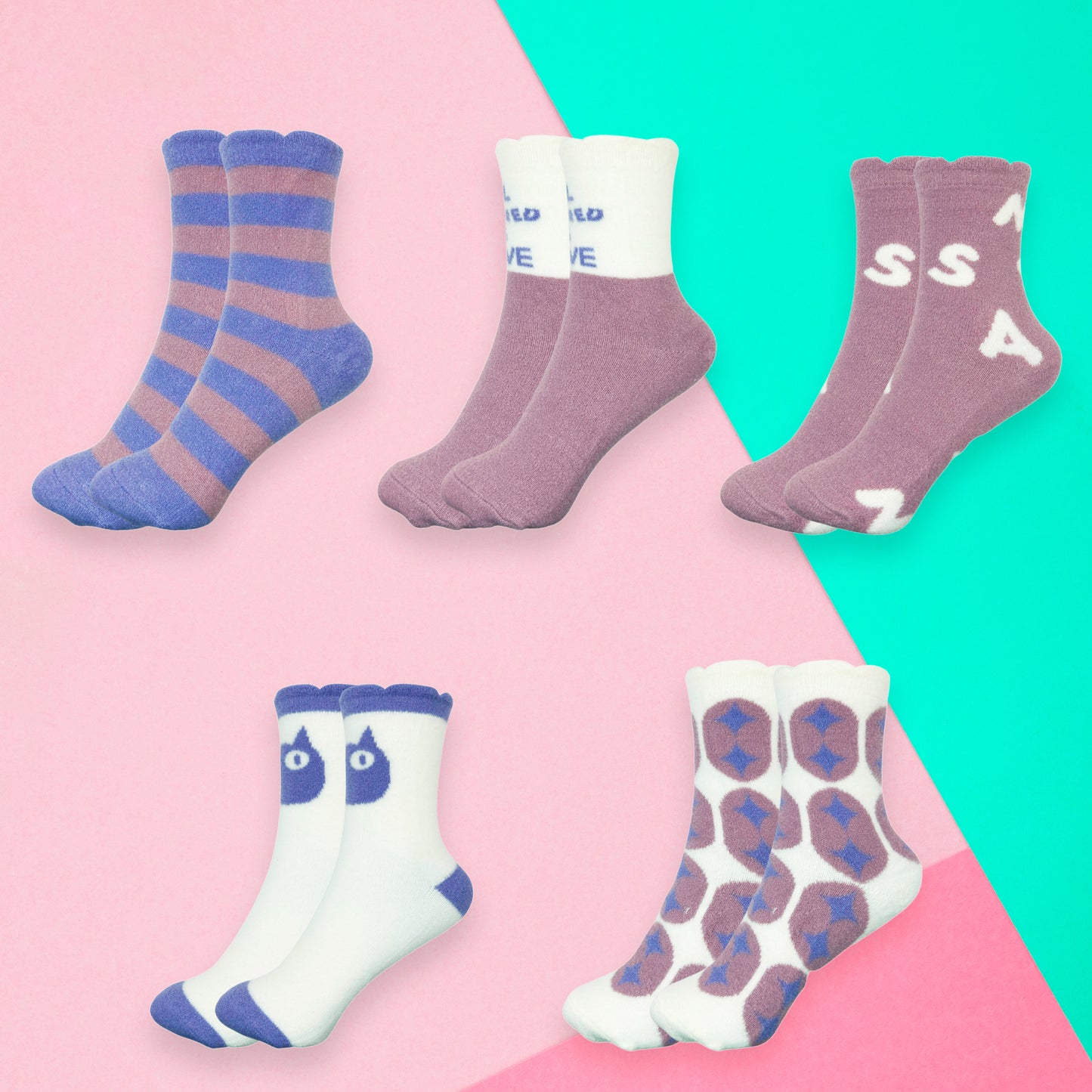 Calceta Afelpada De Invierno Para Dama Paquete De 12 Pares Confección Suave Talla Única Calidad Acogedora Estilo Versátil Diseños Variados Ye Store