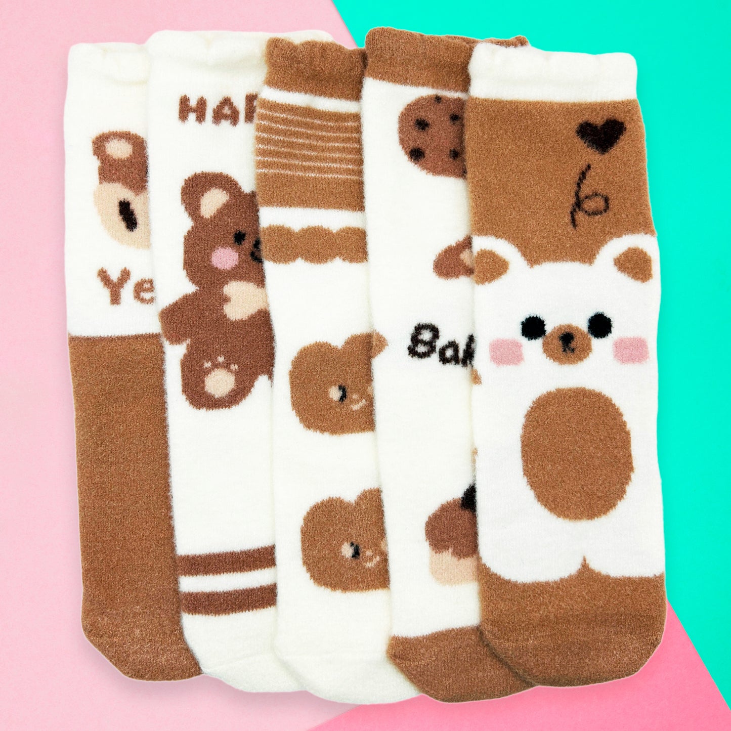 Calceta Afelpada De Invierno Para Dama Paquete De 12 Pares Confección Suave Talla Única Calidad Acogedora Estilo Versátil Diseños Variados Ye Store