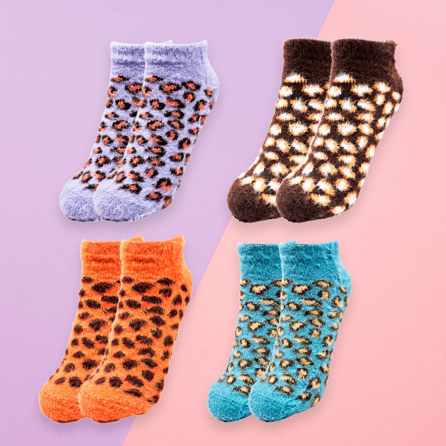 Calceta Afelpada De Invierno Para Dama Paquete De 12 Pares Confección Suave Talla Única Calidad Acogedora Estilo Versátil Diseños Variados Ye Store
