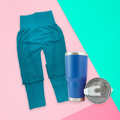 Kit 2 piezas: 1 Legging largo deportivo + 1 Termo Para Dama Ye Store