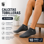 Calcetines Tobilleros Hombre 10 Pares Suaves Transpirables 2069 YE STORE