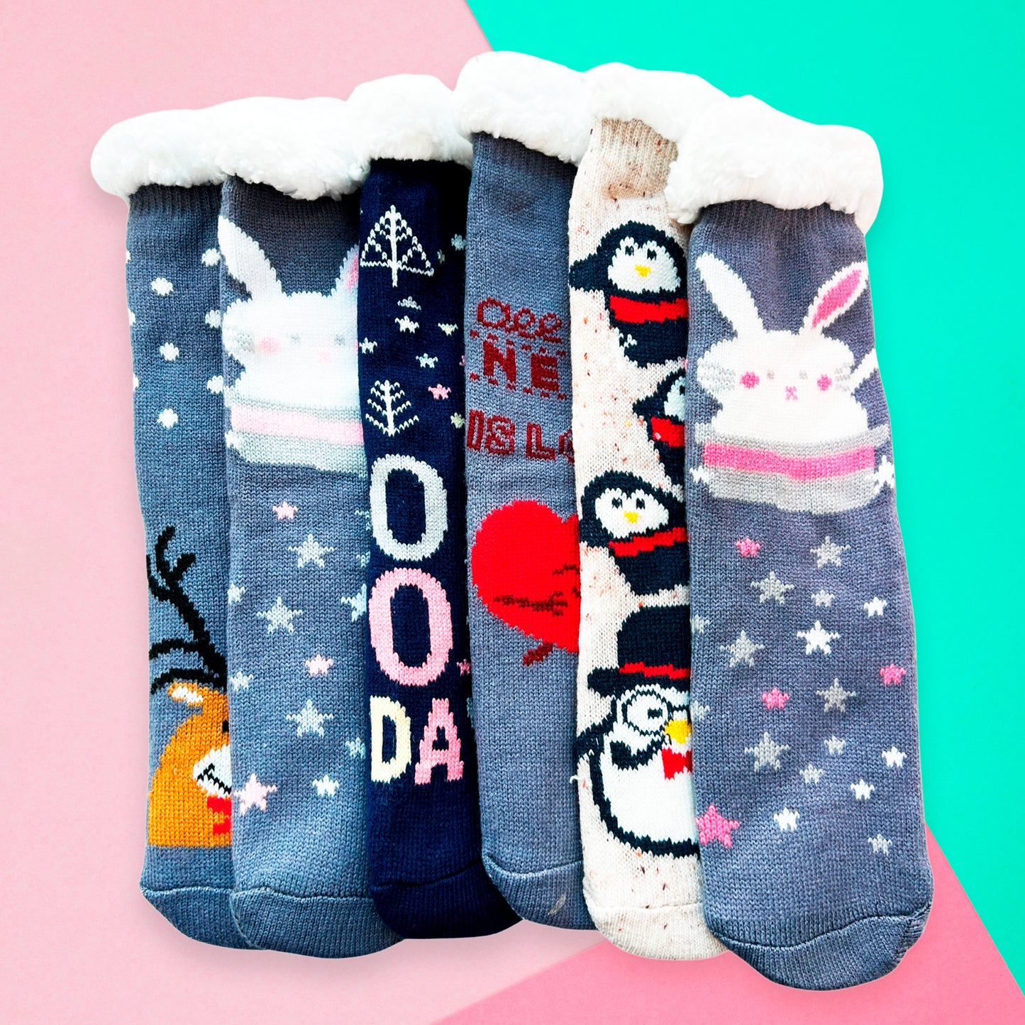 Bulto de 180 pares de Calcetines Afelpados para Dama Suaves Calientitos Cómodos Ye Store