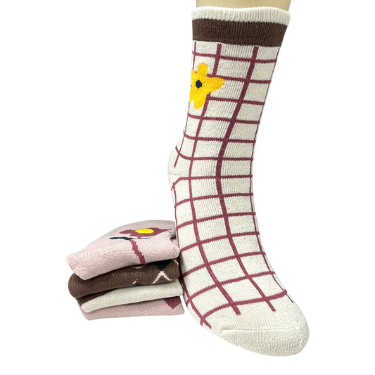 Paquete de 12 Pares de Calcetas Afelpadas para Dama Cálidas Gruesas y Suaves Ye Store