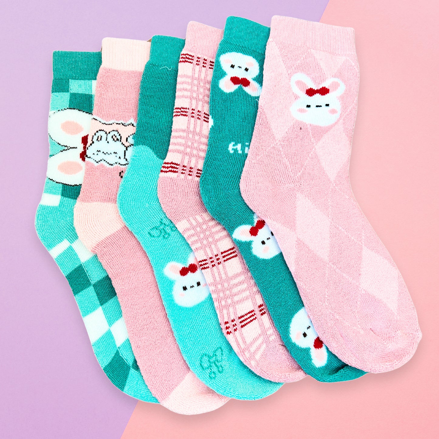 Bulto de 360 pares de Calcetines Afelpados para Dama Suaves Calientitos Cómodos Ye Store
