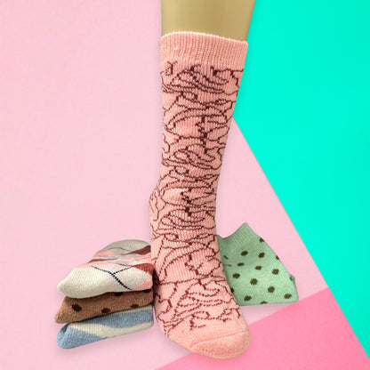 Bulto de 360 pares de calcetas afelpadas Para Dama Cálidas Suaves Cómodas Ye Store