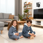 Pijama Térmica Infantil de 2 Piezas: Sudadera con Orejitas y Pantalón Ultra Suave