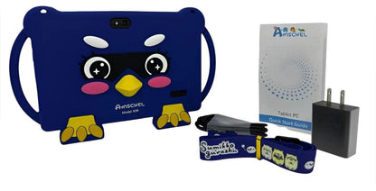 Tablet para Niños Amschel – Pantalla Táctil, WiFi y Funda con Diseño Divertido Antigolpes