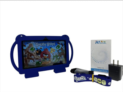 Tablet para Niños Amschel – Pantalla Táctil, WiFi y Funda con Diseño Divertido Antigolpes