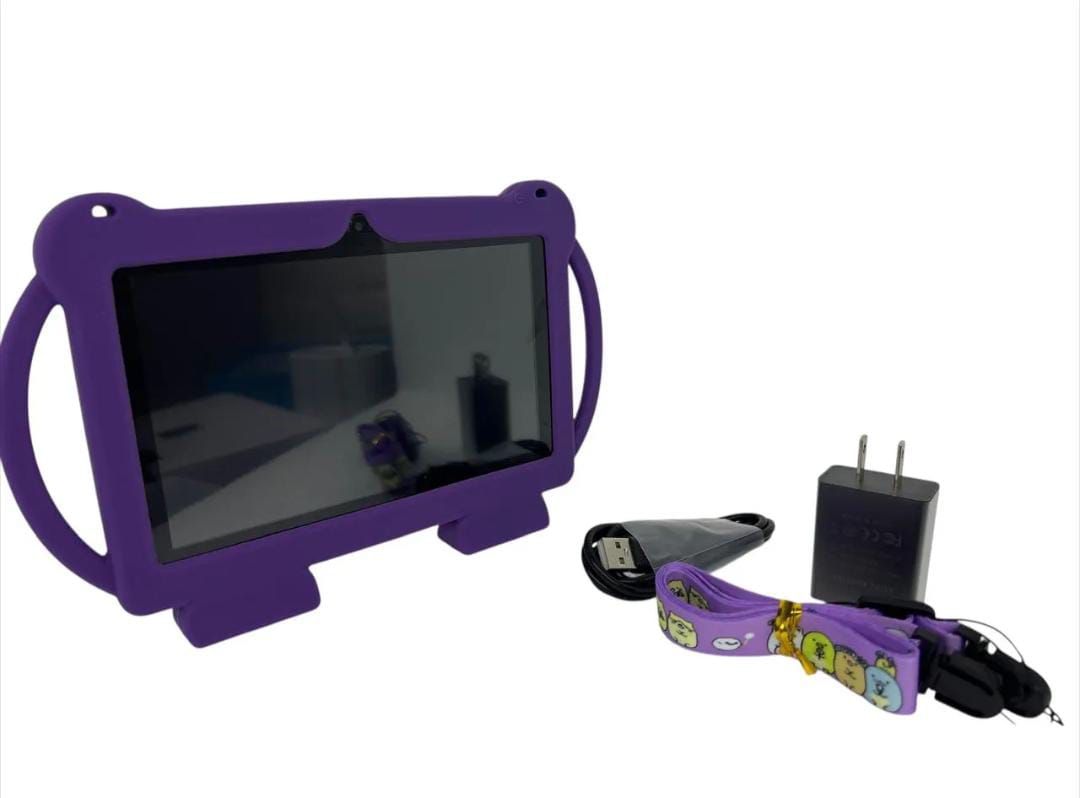 Tablet para Niños Amschel – Pantalla Táctil, WiFi y Funda con Diseño Divertido Antigolpes