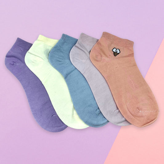 Calcetas Tobilleras | Para Dama | Bulto de 1200 Pares | Multicolor | Comodidad y Estilo en Cada Paso | Ajuste Perfecto | Durabilidad Garantizada | Ye Store