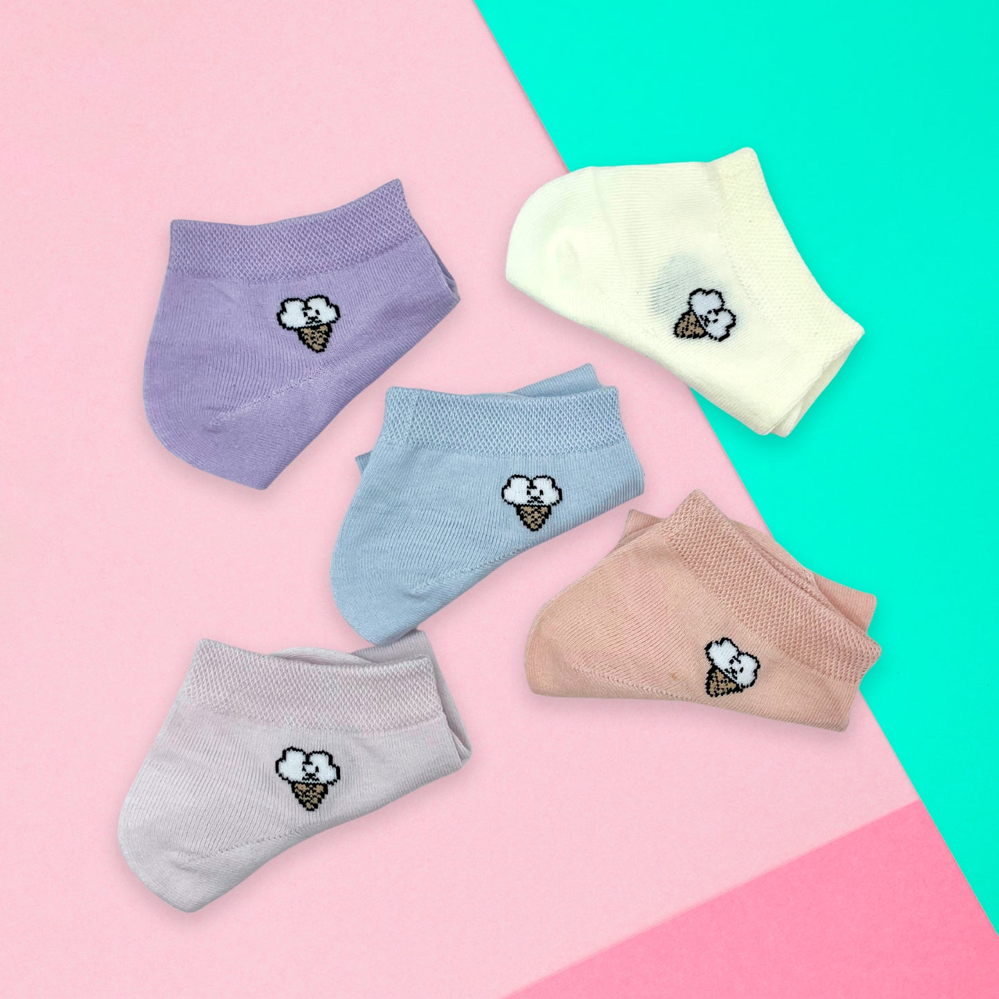 Calcetas Tobilleras | Para Dama | Bulto de 1200 Pares | Multicolor | Comodidad y Estilo en Cada Paso | Ajuste Perfecto | Durabilidad Garantizada | Ye Store