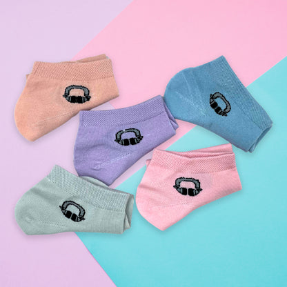Calcetas Tobilleras | Para Dama | Bulto de 1200 Pares | Multicolor | Comodidad y Estilo en Cada Paso | Ajuste Perfecto | Durabilidad Garantizada | Ye Store
