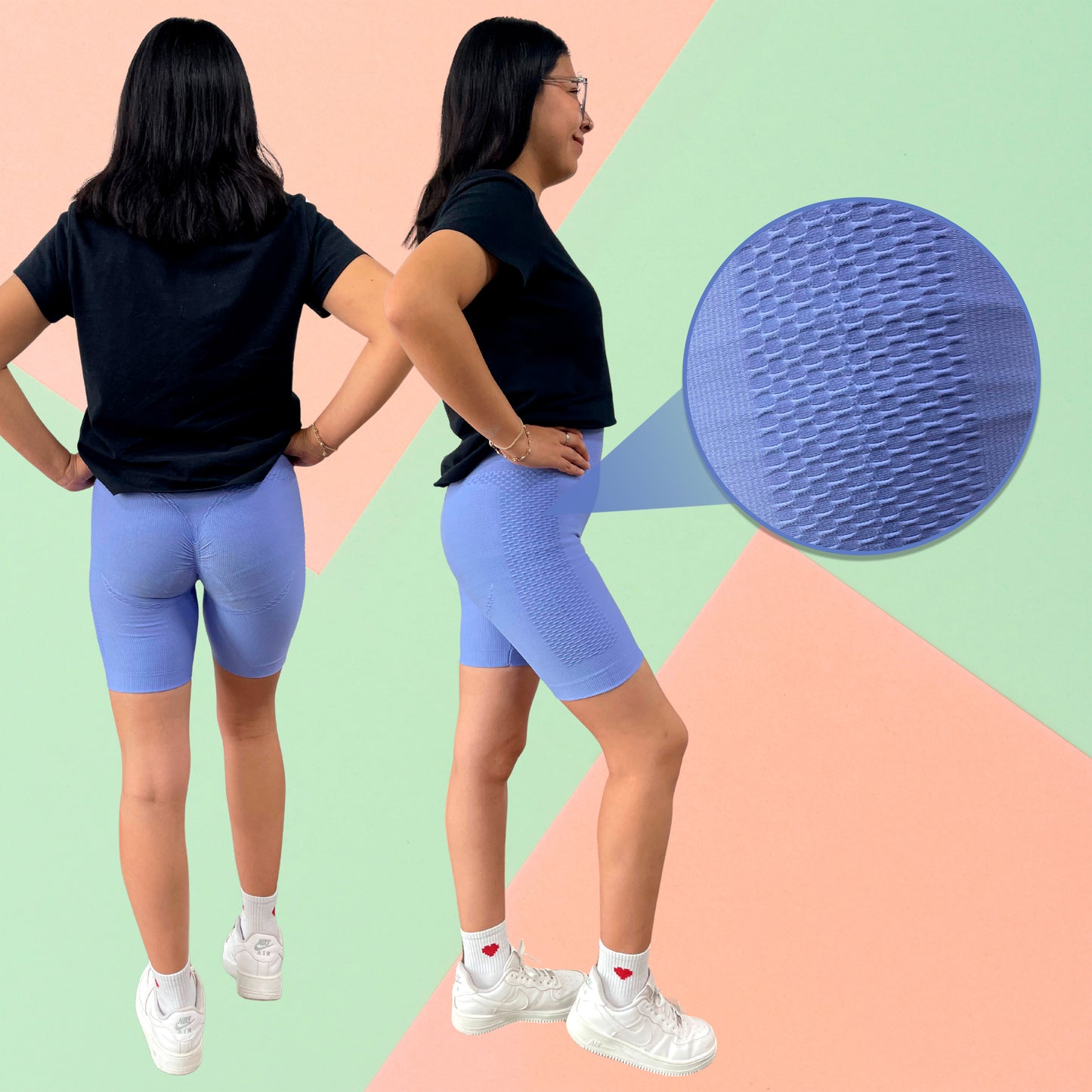 Shorts Cortos con Textura Elásticos Cómodos y Suaves para Yoga Pilates y Ejercicio en Varios Colores Ideal para Rutinas Fitness Ye Store