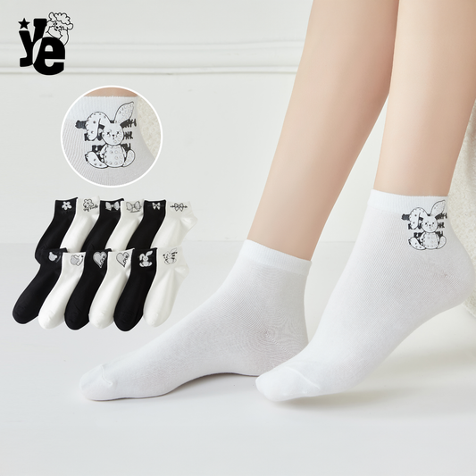 Calcetas Cortas para dama con detalles brillantes 6 a 12 pares Ye Store