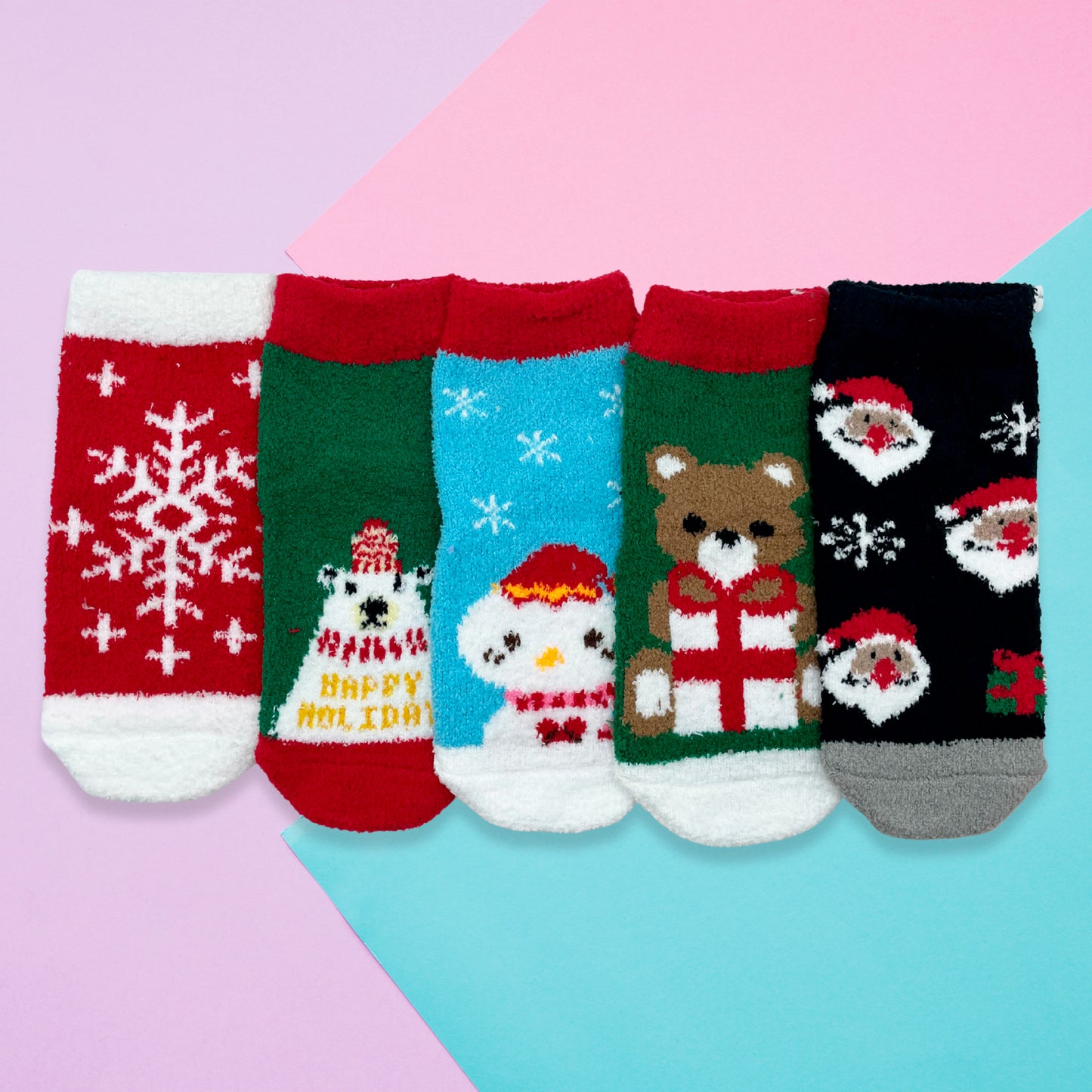 Bulto de 600 Pares de calcetines Para Niñas o Niños Afelpados Navideños Calientitos Suaves Cómodos Ye Store (Copia)