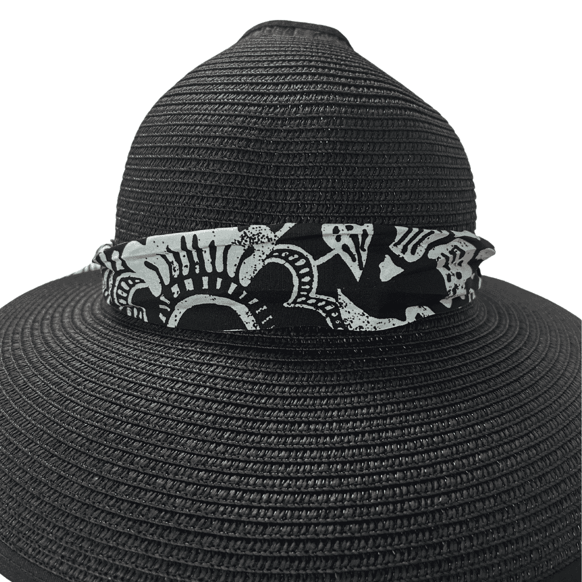 Sombrero abierto con lazo decorado 1 pieza Menudeo