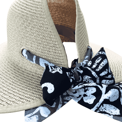 Sombrero abierto con lazo decorado 1 pieza Menudeo