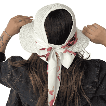 Sombrero abierto con lazo decorado 1 pieza Menudeo
