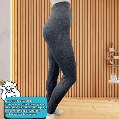 Leggings con Bolsillo Lateral Push Up