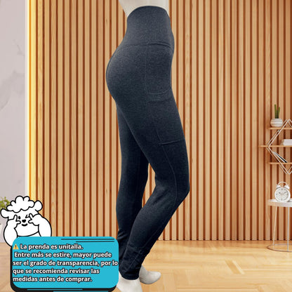 Leggings con Bolsillo Lateral Push Up