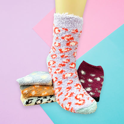 Calceta Afelpada De Invierno Para Dama Paquete De 12 Pares Confección Suave Talla Única Calidad Acogedora Estilo Versátil Diseños Variados Ye Store