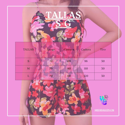 Jumpsuit corto estampado para Dama 1 Pieza Ye Store